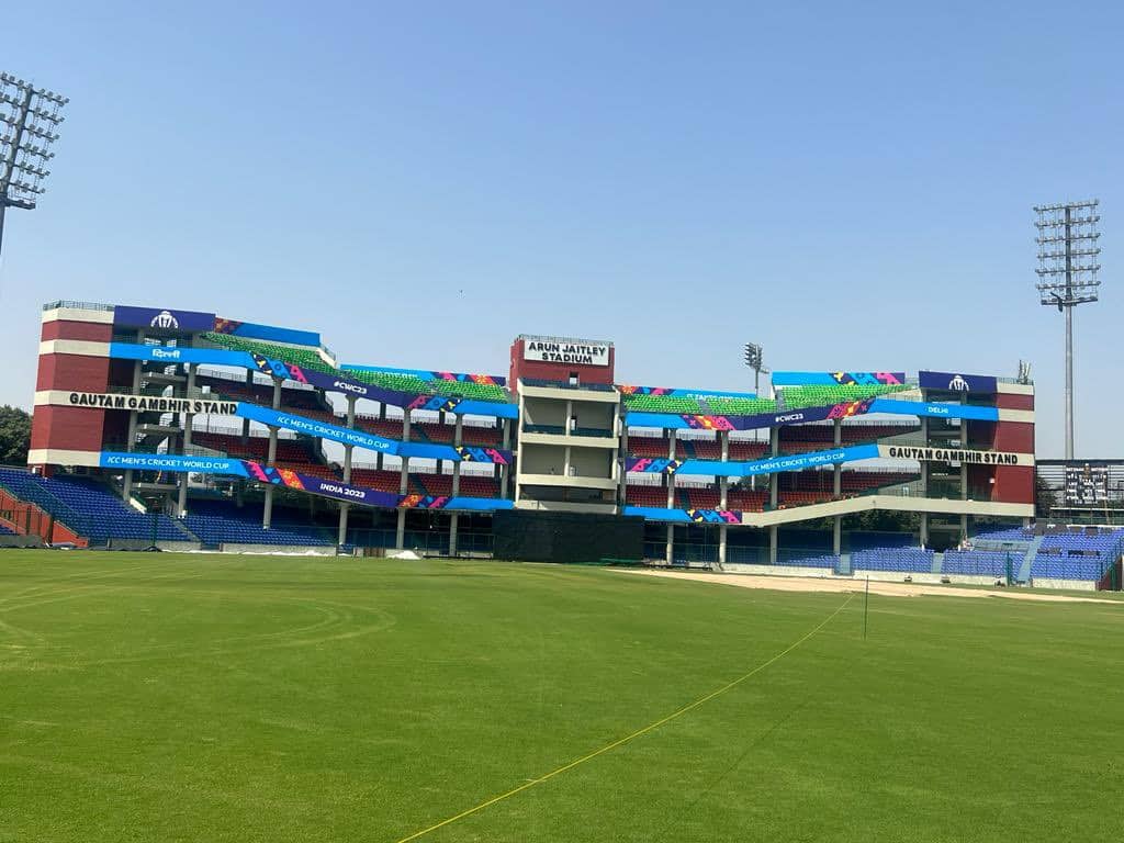 Arun Jaitley Stadium Ground Stats | World Cup 2023 SA vs SL